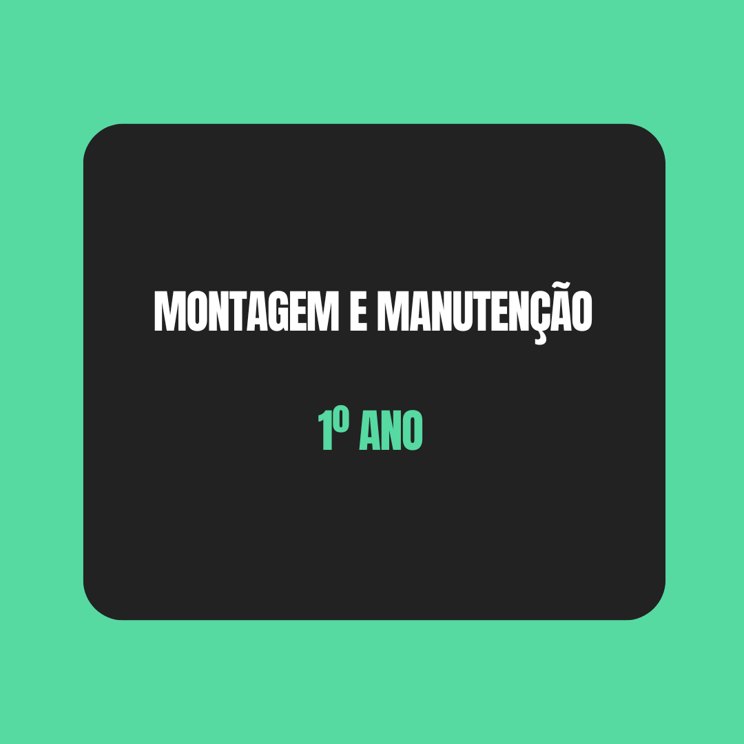 1º ano mont e manut